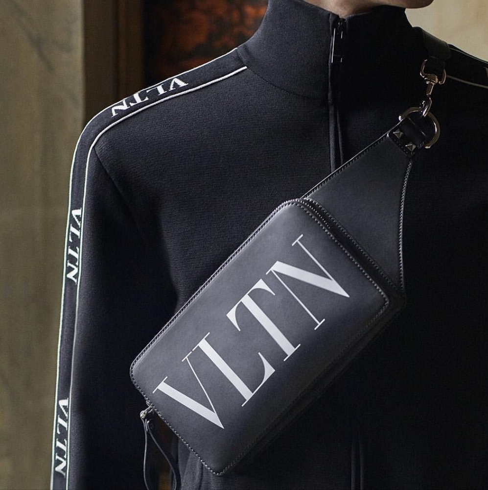 Valentino Garavani VLTN Blue Belt Bag